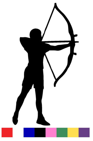Archery Silhouette Vinyl Decal Sticker