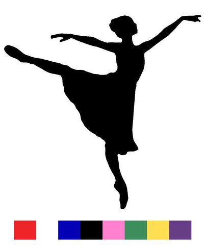 Dance Silhouette Vinyl Decal Sticker -  6 Designs