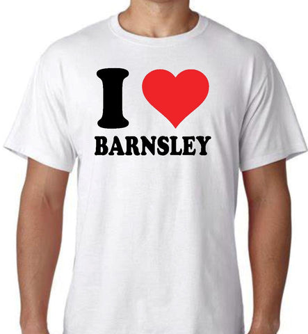 I Love "My Town" short sleeve T Shirt Personalise your own