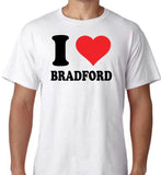 I Love "My Town" short sleeve T Shirt Personalise your own