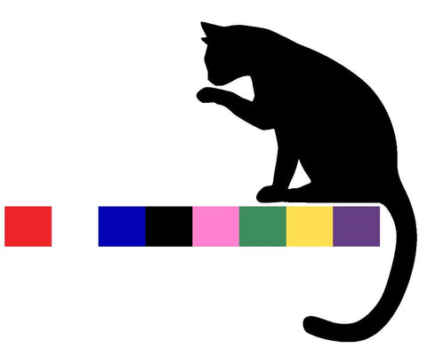 Cat Silhouette Decal Vinyl Sticker - Design 2