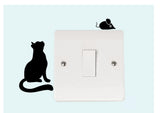 Cat Light Switch Collection Decal Sticker