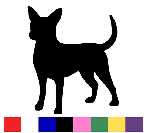Chihuahua Silhouette Decal Vinyl Sticker