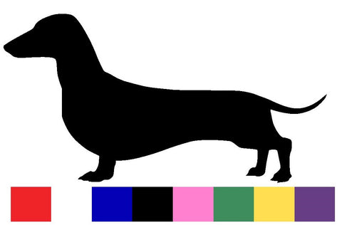 Daschund Silhouette Decal Vinyl Sticker