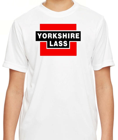 Girls Yorkshire Lass White Short Sleeve T Shirt