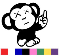 Monkey Finger Decal Vinyl Sticker