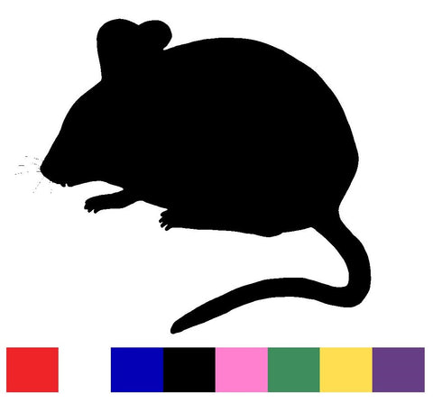 Mouse Silhouette Decal Vinyl Sticker