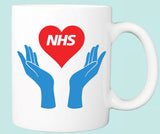 NHS Caring Hands and Heart Mug