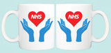 NHS Caring Hands and Heart Mug