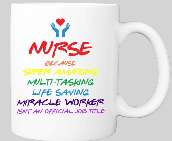 Key Worker Rainbow colours Mug