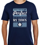 Nobodys Perfect  "My Town" Unisex T Shirt Personalise your own