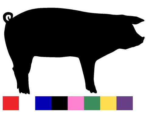 Pig Silhouette Decal Vinyl Sticker