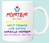 Key Worker Rainbow colours Mug