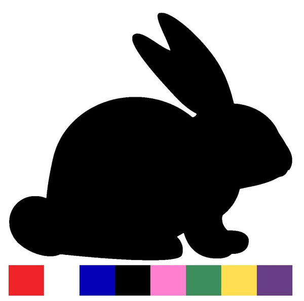 Rabbit Silhouette Decal Vinyl Sticker