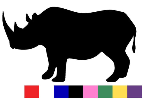 Rhino Silhouette Decal Vinyl Sticker