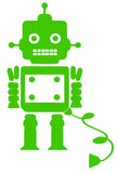 Robots Silhouette Decal Vinyl Sticker