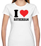 Ladies I Love "My Town" Short Sleeve T Shirt Personalise your own