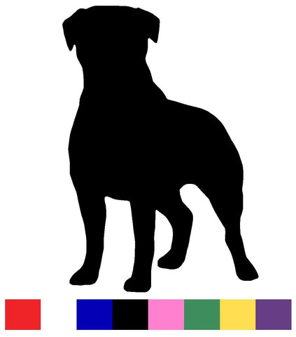 Rottweiler Silhouette Decal Vinyl Sticker