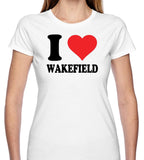 Ladies I Love "My Town" Short Sleeve T Shirt Personalise your own