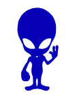 Alien Silhouette Decal Vinyl Sticker