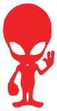 Alien Silhouette Decal Vinyl Sticker