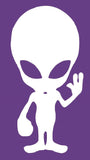Alien Silhouette Decal Vinyl Sticker