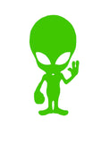 Alien Silhouette Decal Vinyl Sticker