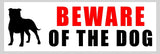 Beware of Dog - Dog inside Property Sticker