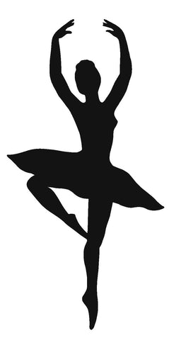 Ballerina Silhouette Decal Vinyl Sticker