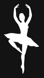 Ballerina Silhouette Decal Vinyl Sticker