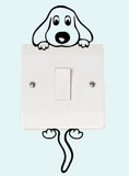 Dog Light Switch Collection Decal Sticker
