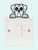 Dog Light Switch Collection Decal Sticker
