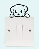 Dog Light Switch Collection Decal Sticker