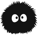 Fuzz Ball Silhouette Decal Vinyl Sticker