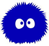Fuzz Ball Silhouette Decal Vinyl Sticker