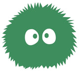 Fuzz Ball Silhouette Decal Vinyl Sticker