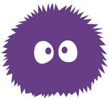 Fuzz Ball Silhouette Decal Vinyl Sticker