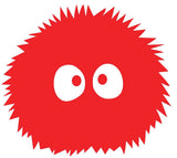 Fuzz Ball Silhouette Decal Vinyl Sticker