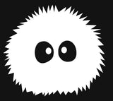 Fuzz Ball Silhouette Decal Vinyl Sticker