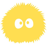 Fuzz Ball Silhouette Decal Vinyl Sticker