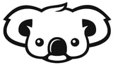 Koala Face Silhouette Decal Vinyl Sticker
