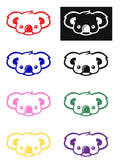 Koala Face Silhouette Decal Vinyl Sticker