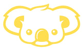 Koala Face Silhouette Decal Vinyl Sticker