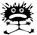Paint Splatter Man Silhouette Decal Vinyl Sticker