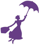 Mary Poppins Silhouette Decal Vinyl Sticker