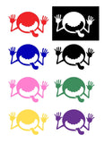 Monster Face Silhouette Decal Vinyl Sticker