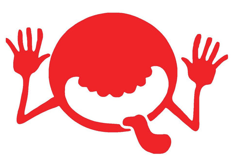 Monster Face Silhouette Decal Vinyl Sticker