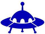 Spaceship Silhouette Decal Vinyl Sticker