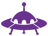 Spaceship Silhouette Decal Vinyl Sticker
