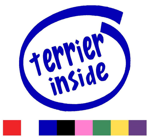 Terrier Silhouette Decal Vinyl Sticker